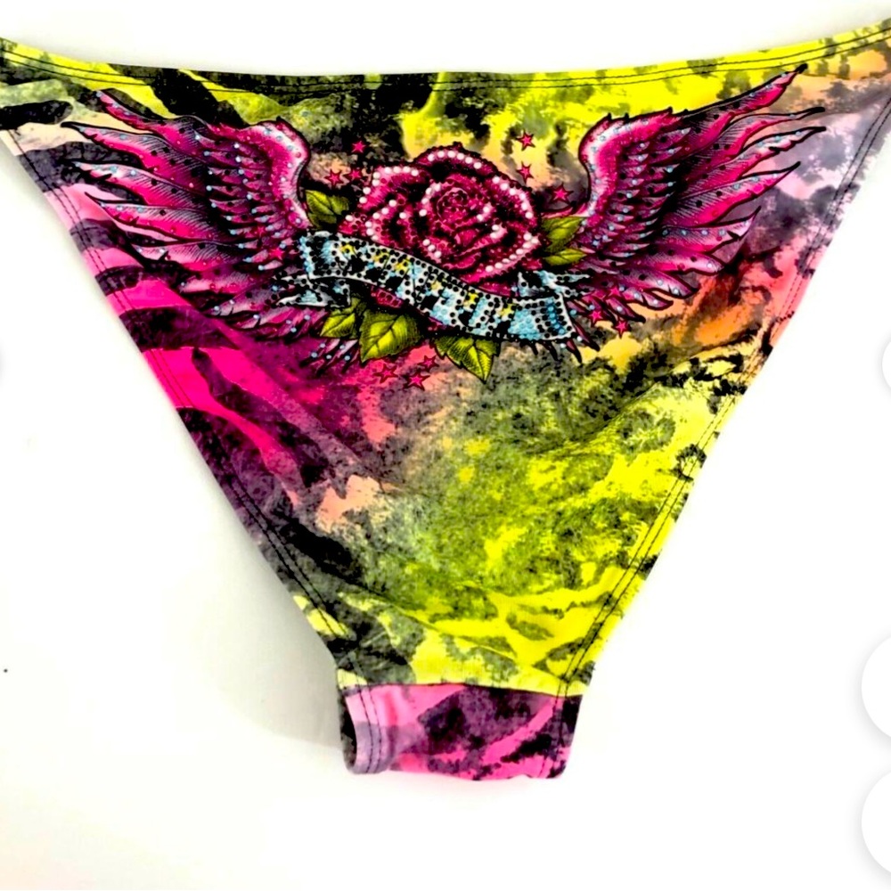 Sinful by Affliction Bikini Bottom Studded Heart L. Hygienic Liner intact